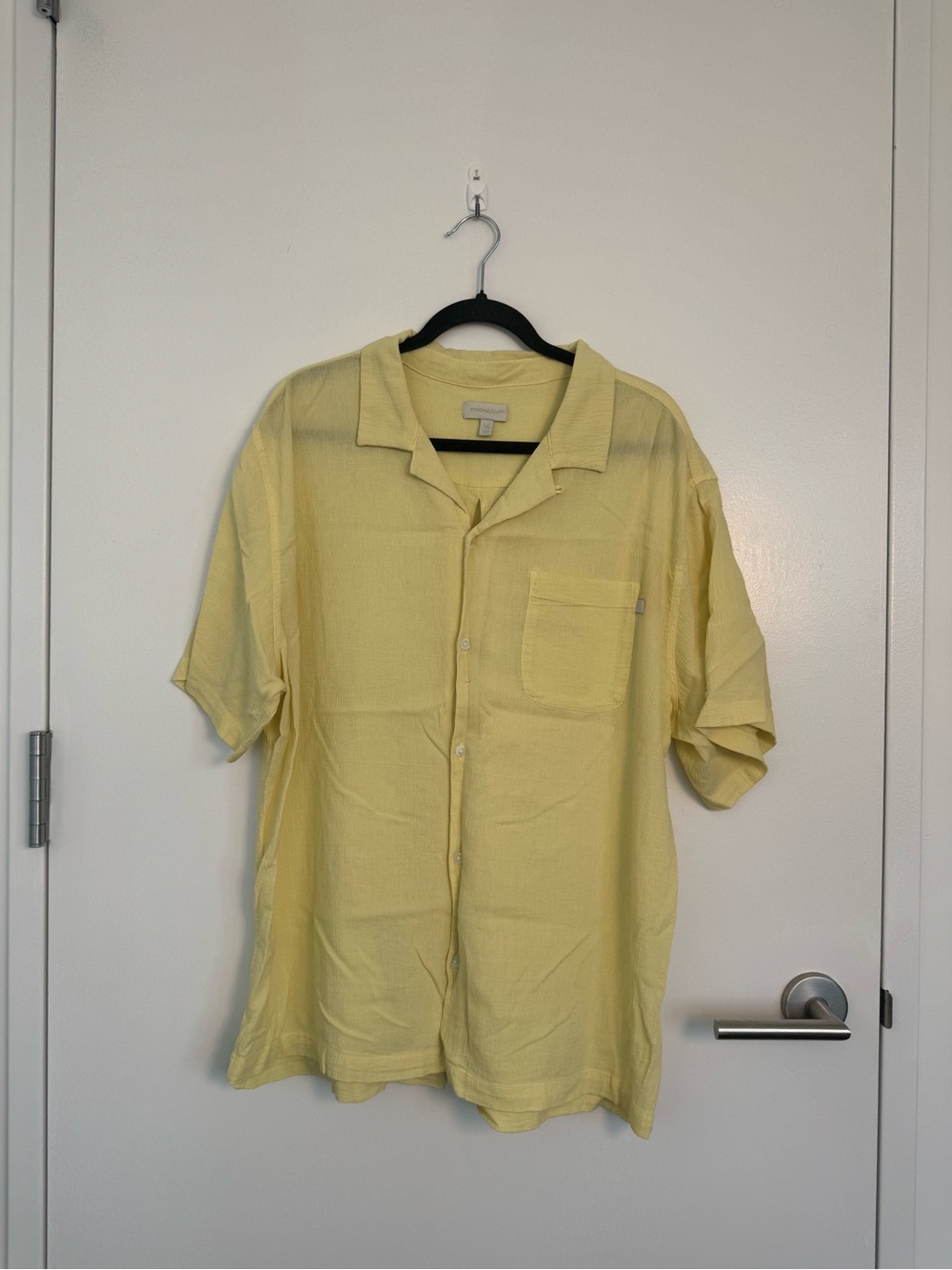 Urban Outfitters Light Yellow Short Sleeve Shirt